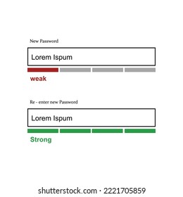 concepto de vector de tabulación de entrada de contraseña