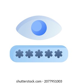 password entry with hidden input single isolated icon with smooth style