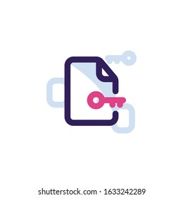 Password File Htaccess Icon for Website, Presentation, Banner or other design