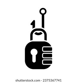 Password Fishing-Symbol, Vektorgrafik