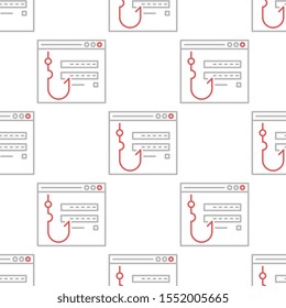 Password fishing seamless pattern design, Repeat textile design. Fabric print.
