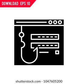 Password fishing vector icon