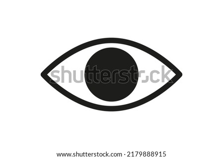 Password hidding icon. Icon for data privacy and sensitive content mark. Outline vector illustration isolated in white background