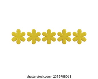 password icon 3d rendering vector illustration