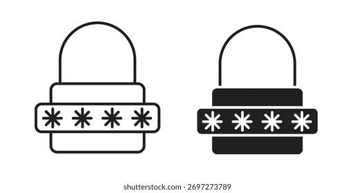 Icono de Contraseña con trazo editable y paquete de Vector plano