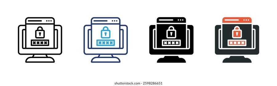 Password Icon Element For Design