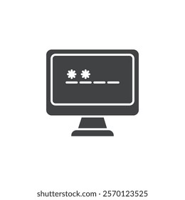 password icon Flat logo set collection