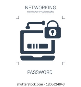 password icon. high quality filled password icon on white background. from networking collection flat trendy vector password symbol. use for web and mobile