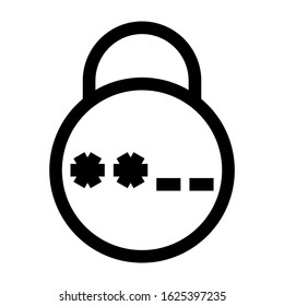password icon or logo isolated sign symbol vector illustration - high quality black style vector icons
