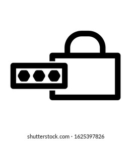 password icon or logo isolated sign symbol vector illustration - high quality black style vector icons
