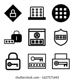 password icon or logo isolated sign symbol vector illustration - Collection of high quality black style vector icons
