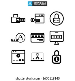 password icon or logo isolated sign symbol vector illustration - Collection of high quality black style vector icons
