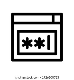 password icon or logo isolated sign symbol vector illustration - high quality black style vector icons
