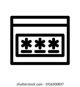 password icon or logo isolated sign symbol vector illustration - high quality black style vector icons
