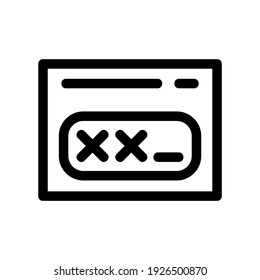 password icon or logo isolated sign symbol vector illustration - high quality black style vector icons
