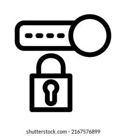 password icon or logo isolated sign symbol vector illustration - high quality black style vector icons
