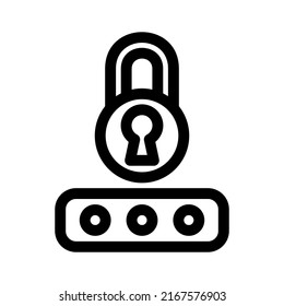 password icon or logo isolated sign symbol vector illustration - high quality black style vector icons
