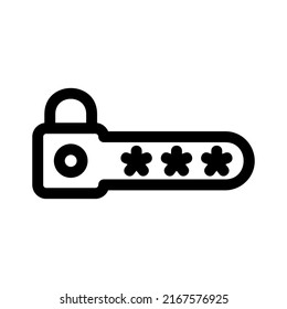 password icon or logo isolated sign symbol vector illustration - high quality black style vector icons
