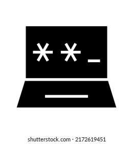password icon or logo isolated sign symbol vector illustration - high quality black style vector icons
