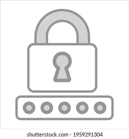password icon modern vector illustration    