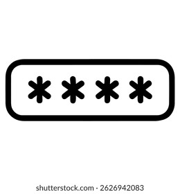 Password icon on white background vector
Vector cybersecurity icon