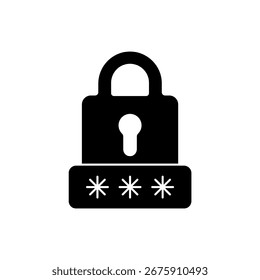 Kennwort Symbol Kontur bearbeitbare Kontur Linie Zeichnung eps