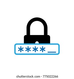 Password icon sign