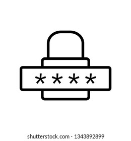 password icon template