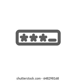 Password icon in trendy flat style isolated on white background. Symbol for your web site design, logo, app, UI. Vector illustration, EPS