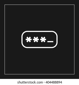 password icon. password vector illustration