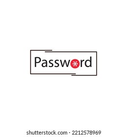 password icon vector illustration on white background.