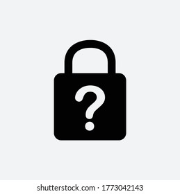 Password icon vector logo illustration flat style