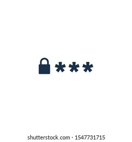 password icon vector logo template design elment 