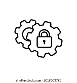 Juego de vectores de icono de contraseña. colección de signos de ilustración de protección. símbolo de seguridad o logotipo.
