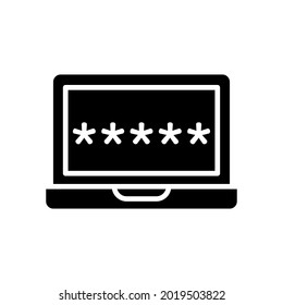 Password icon vector. protection illustration sign. security symbol or logo.