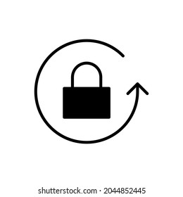 Vector de icono de contraseña. Signo de ilustración de protección. símbolo de seguridad.