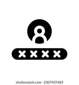 Password icon vector. protection illustration sign. security symbol or logo.