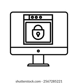 Password icon vector. protection illustration sign. security symbol or logo.