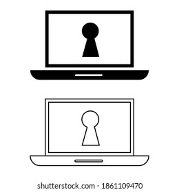Password icon vector set. Protection illustration sign collection. safety symbol. 