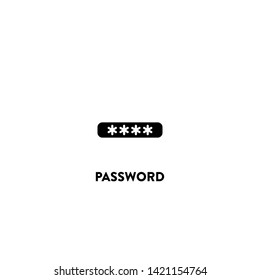 password icon vector. password sign on white background. password icon for web and app