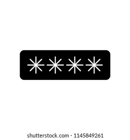 Password icon vector icon. Simple element illustration. Password symbol design. Can be used for web and mobile.