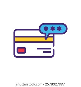 Password icon vector stock illustration