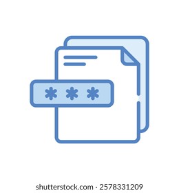 Password icon vector stock illustration