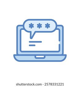 Password icon vector stock illustration