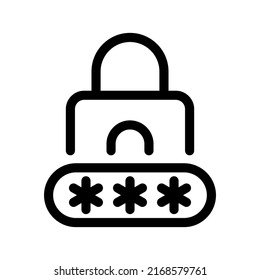 Icono de contraseña Ilustración de diseño de símbolo del vector