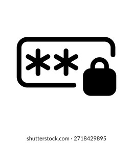 Password Icon Vector Symbol Design Illustration