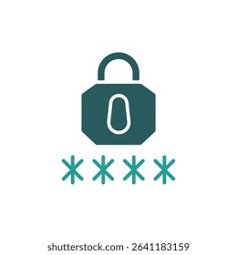 password icon. vector.Editable stroke.linear style sign for use web design,logo.Symbol illustration.
