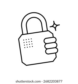 Password icon with white background vector stock illustration
