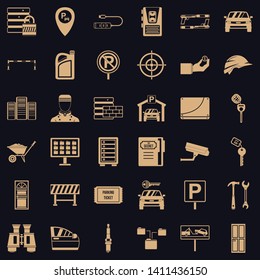 Password icons set. Simple style of 36 password vector icons for web for any design