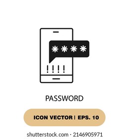 password icons  symbol vector elements for infographic web